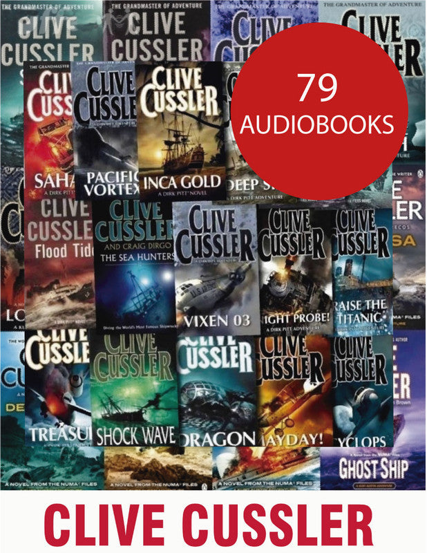The Clive Cussler Complete Collection (updated ) 79 MP3 AUDIOBOOKS