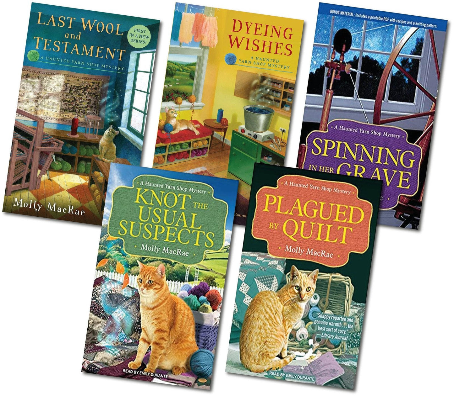 The Haunted Yarn Shop Mysteries by Molly MacRae ~ 5 MP3 AUDIOBOOK COLLECTION