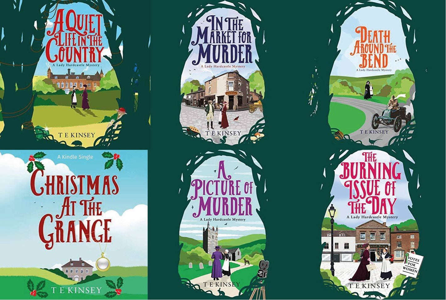 Lady Hardcastle Mystery by T E Kinsey 6 MP3 AUDIOBOOK COLLECTION