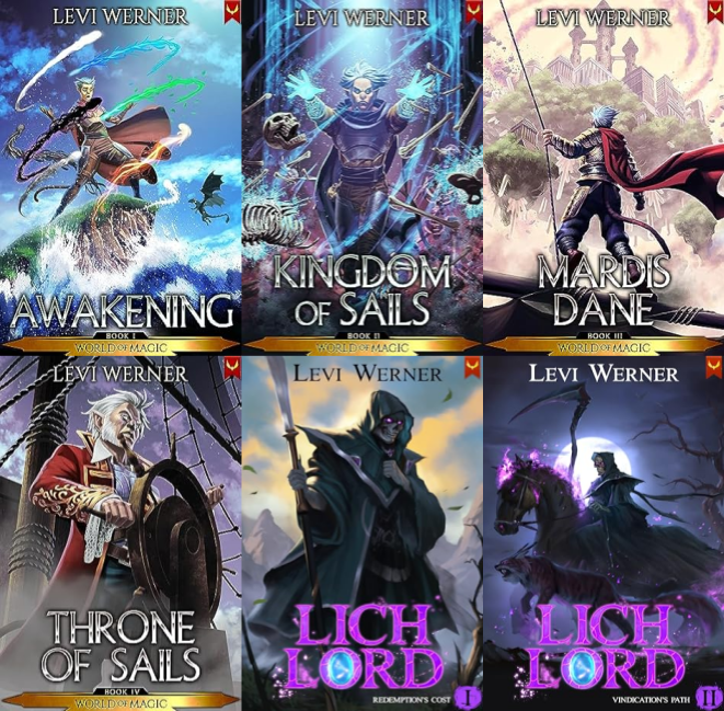 World of Magic Series & more by Levi Werner ~ 6 MP3 AUDIOBOOK COLLECTION