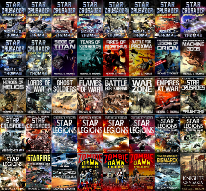 Star Crusader Series & more by Michael G. Thomas ~ 44 MP3 AUDIOBOOK COLLECTION