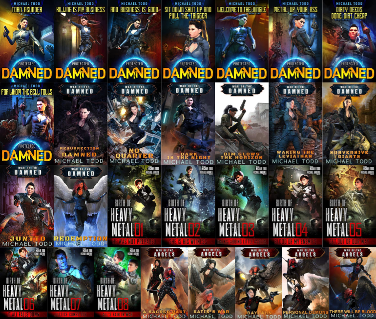 Protected By The Damned Series & more by Michael Todd ~ 29 MP3 AUDIOBOOK COLLECTION