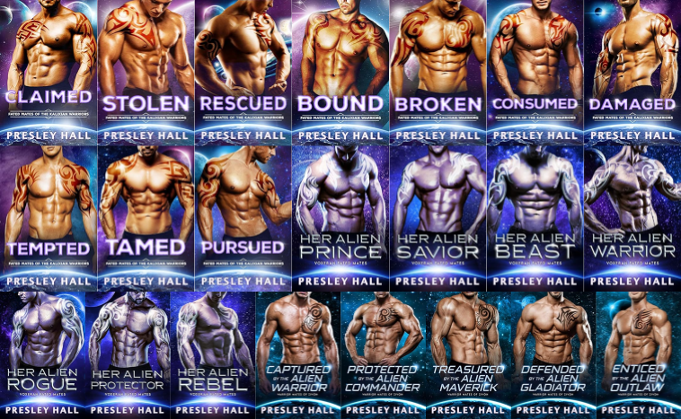 Fated Mates of the Kalixian Warriors Series & more by Presley Hall ~ 22 MP3 AUDIOBOOK COLLECTION