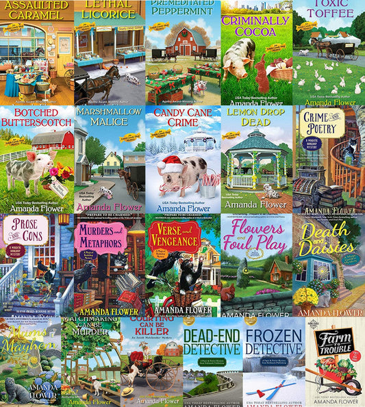 Amish Candy Shop Mystery Series & more by Amanda Flower ~ 21 MP3 AUDIOBOOK COLLECTION