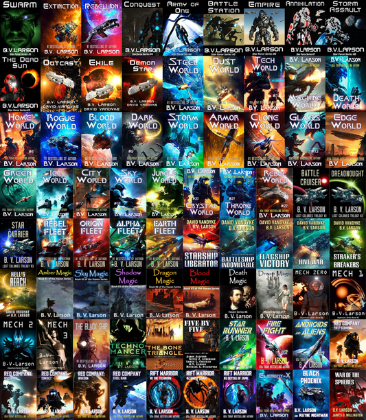 Star Force Series & more by B.V. Larson ~ 80 MP3 AUDIOBOOK COLLECTION