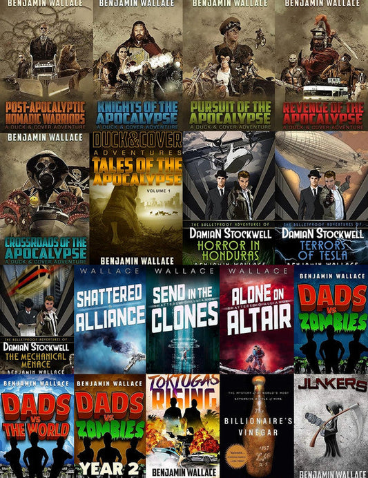 Duck and Cover Adventures Series & more by Benjamin Wallace ~ 18 MP3 AUDIOBOOK COLLECTION