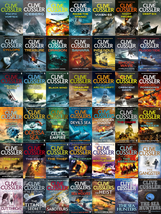 Dirk Pitt Series & more by Clive Cussler ~ 42 MP3 AUDIOBOOK COLLECTION
