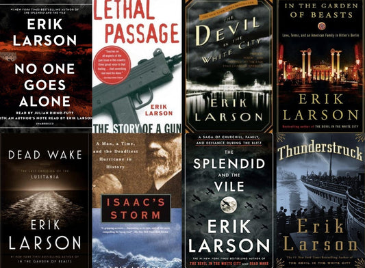 Erik Larson ~ 8 MP3 AUDIOBOOK COLLECTION