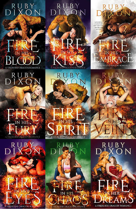 The Fireblood Dragon Series by Ruby Dixon ~ 8 MP3 AUDIOBOOK COLLECTION