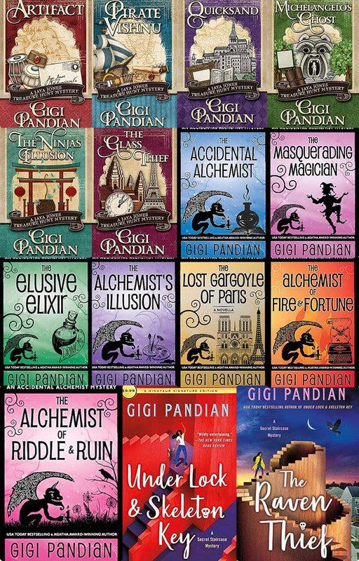 Accidental Alchemist Mystery & more by Gigi Pandian ~ 15 MP3 AUDIOBOOK COLLECTION