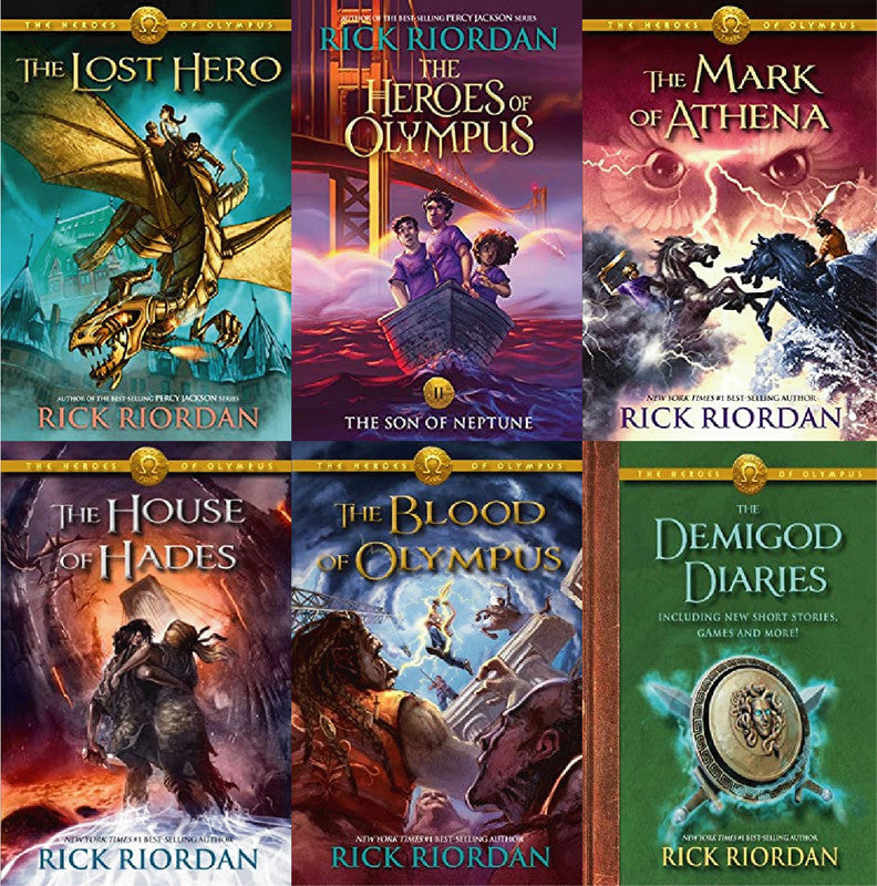The Heroes of Olympus Series by Rick Riordan ~ 6 MP3 AUDIOBOOK COLLECTION