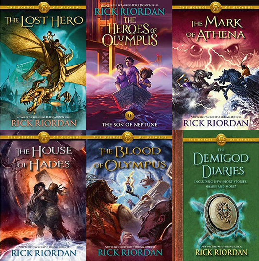 The Heroes of Olympus Series by Rick Riordan ~ 6 MP3 AUDIOBOOK COLLECTION