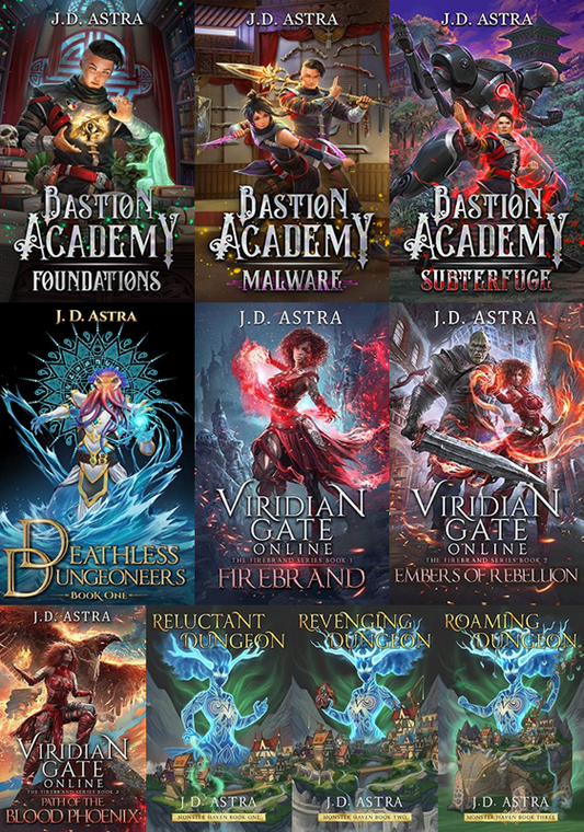 Bastion Academy Series & more by J D Astra ~ 10 MP3 AUDIOBOOK COLLECTION