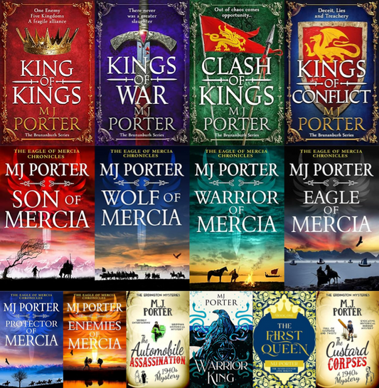 Brunanburh Series & more by M J Porter ~ 14 MP3 AUDIOBOOK COLLECTION
