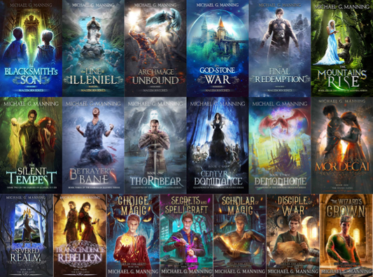 Mageborn Series & more by Michael G. Manning ~ 21 MP3 AUDIOBOOK COLLECTION
