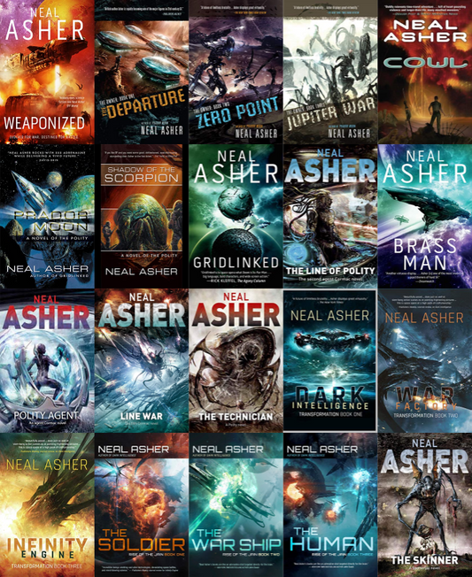 Polity Universe Series & more by Neal Asher ~ 29 MP3 AUDIOBOOK COLLECTION