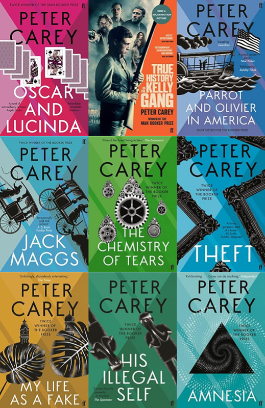 Peter Carey ~ 9 MP3 AUDIOBOOK COLLECTION