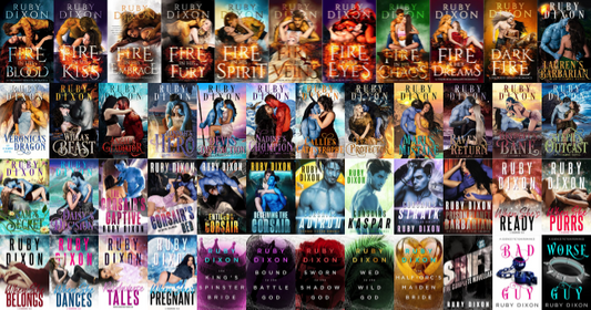 Fireblood Dragon Series & more by Ruby Dixon ~ 53 MP3 AUDIOBOOK COLLECTION
