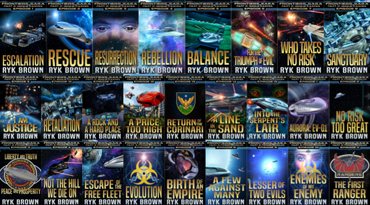 The Frontiers Saga: Part 2 & more by Ryk Brown ~ 28 MP3 AUDIOBOOK COLLECTION
