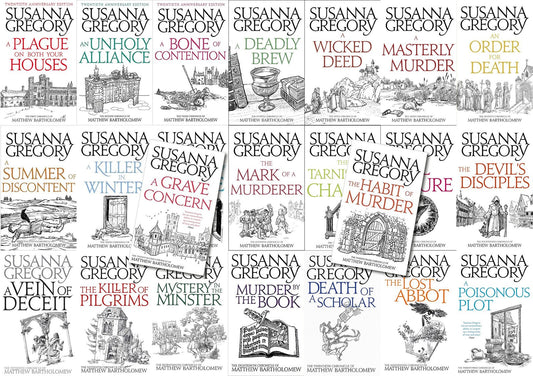 The Matthew Bartholomew Series by Susanna Gregory ~ 24 MP3 AUDIOBOOK COLLECTION
